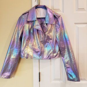 Forever 21 Iridescent Moto Jacket